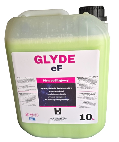 GLYDE eF 10kg - płyn do wdmuchiwania światłowodów, układania kabli